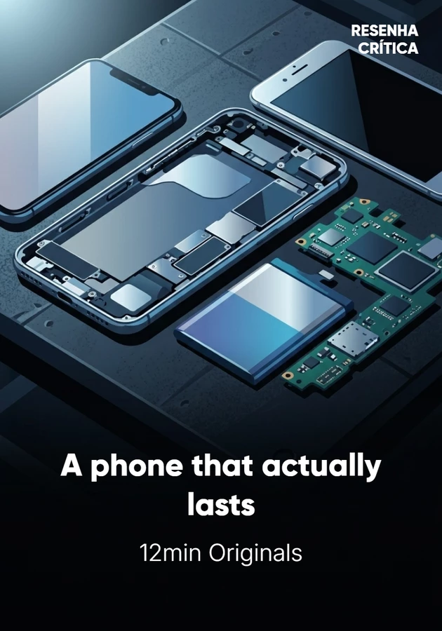 Book cover of A phone that actually lasts by 12min Originals — critical summary review on 12min