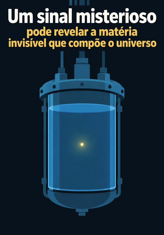 Capa do livro Um sinal misterioso pode revelar a matéria invisível que compõe o universo, de 12min Originals — resumo e resenha crítica no 12min