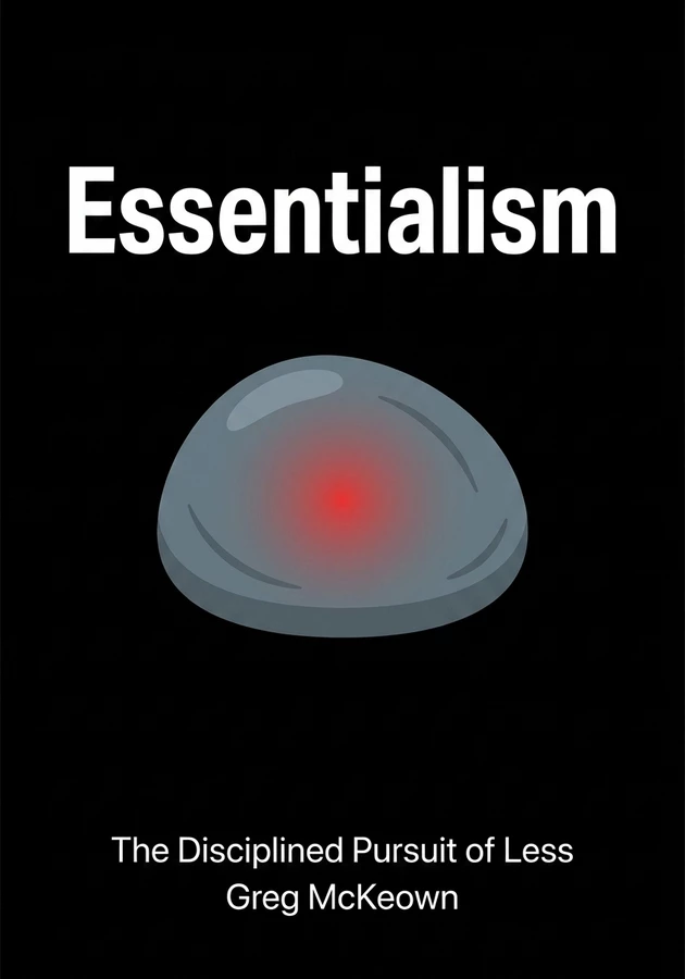 Book cover of Essentialism by Greg McKeown — critical summary review on 12min