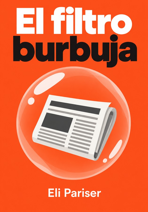 Portada del libro El filtro burbuja, de Eli Pariser — resumen crítico y reseña en 12min