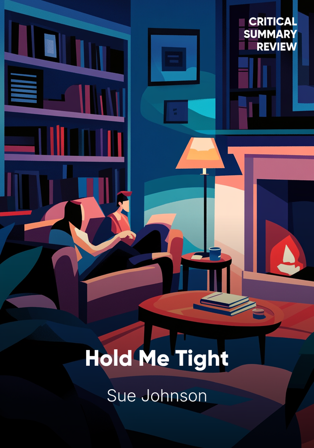 Book cover of Hold Me Tight by Sue Johnson — critical summary review on 12min