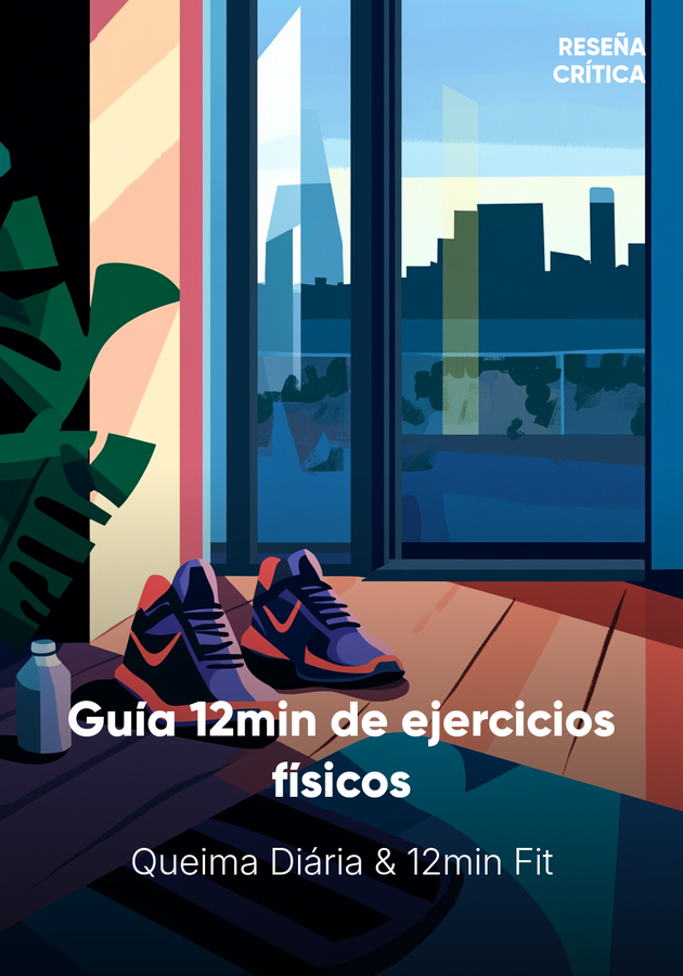 Portada del libro Guía 12min de ejercicios físicos, de Queima Diária & 12min Fit — resumen crítico y reseña en 12min