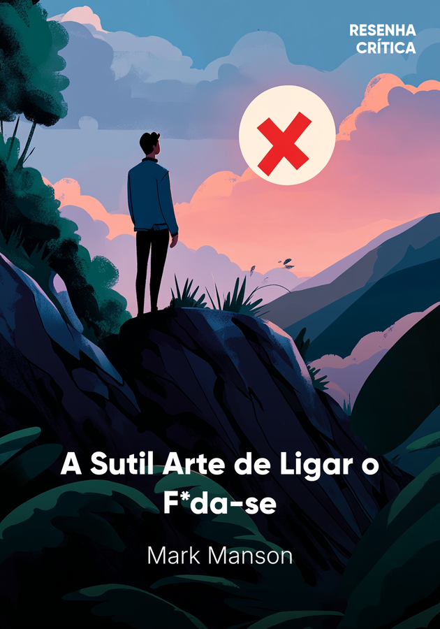 Capa do livro A Sutil Arte de Ligar o F*da-se, de Mark Manson — resumo e resenha crítica no 12min