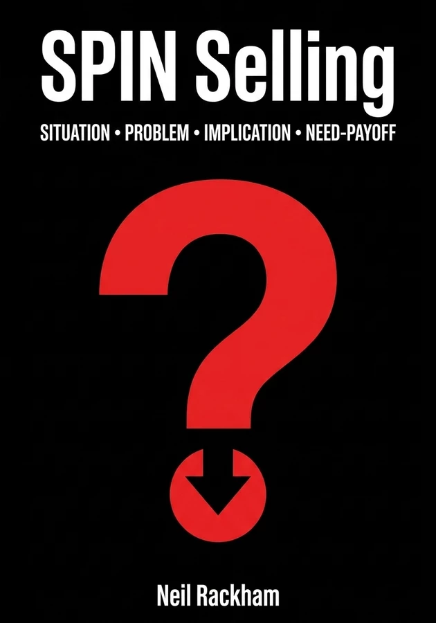 Portada del libro SPIN Selling, de Neil Rackham — resumen crítico y reseña en 12min