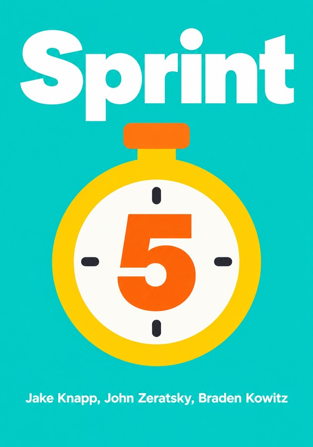 Book cover of Sprint by Jake Knapp — critical summary review on 12min