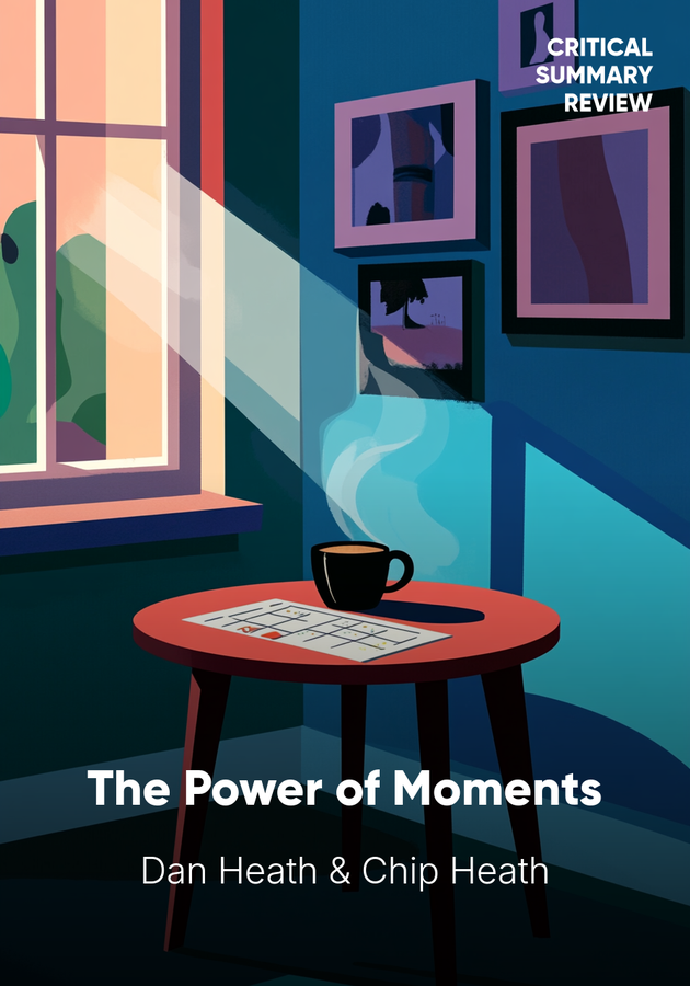 Book cover of The Power of Moments by Chip Heath — critical summary review on 12min