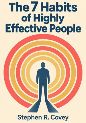 Book cover of The 7 Habits of Highly Effective People by Stephen R. Covey — critical summary review on 12min
