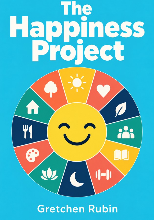 Book cover of The Happiness Project by Gretchen Rubin — critical summary review on 12min