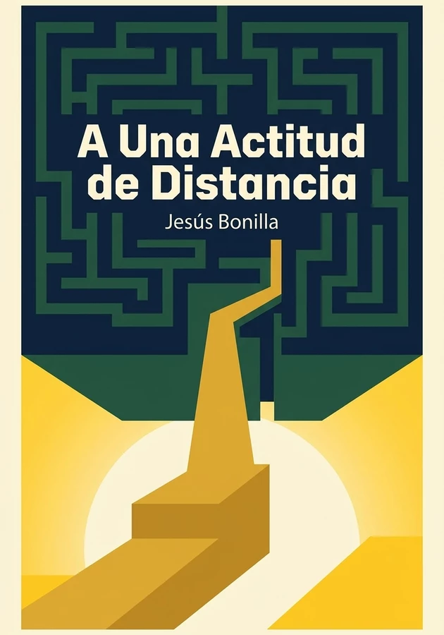 Portada del libro A Una Actitud de Distancia , de Jesús Bonilla — resumen crítico y reseña en 12min