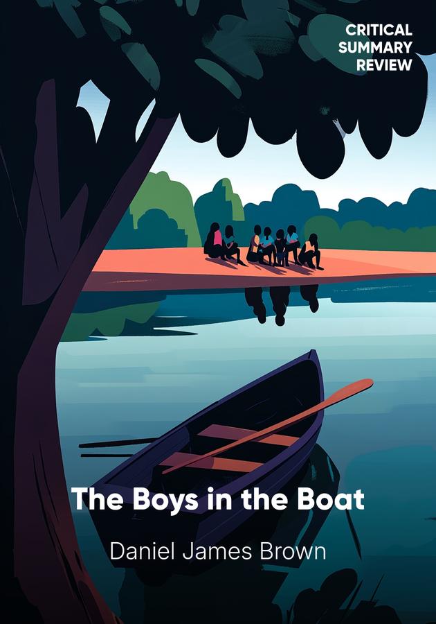 Book cover of The Boys in the Boat by Daniel James Brown — critical summary review on 12min