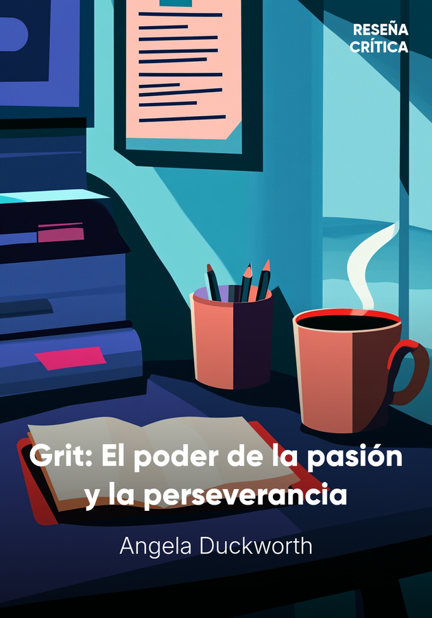 Portada del libro Grit: El poder de la pasión y la perseverancia, de Angela Duckworth — resumen crítico y reseña en 12min