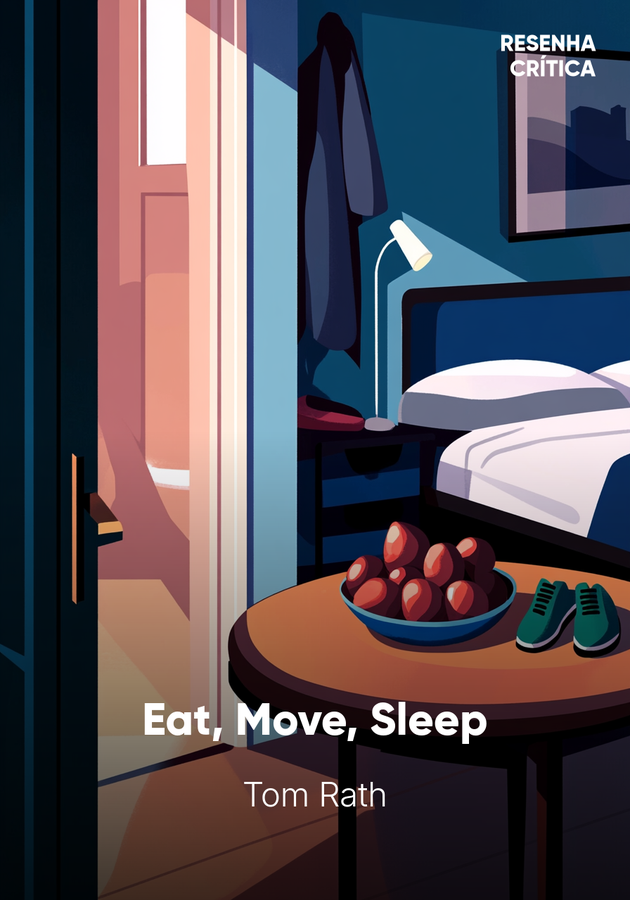 Capa do livro Eat, Move, Sleep, de Tom Rath — resumo e resenha crítica no 12min