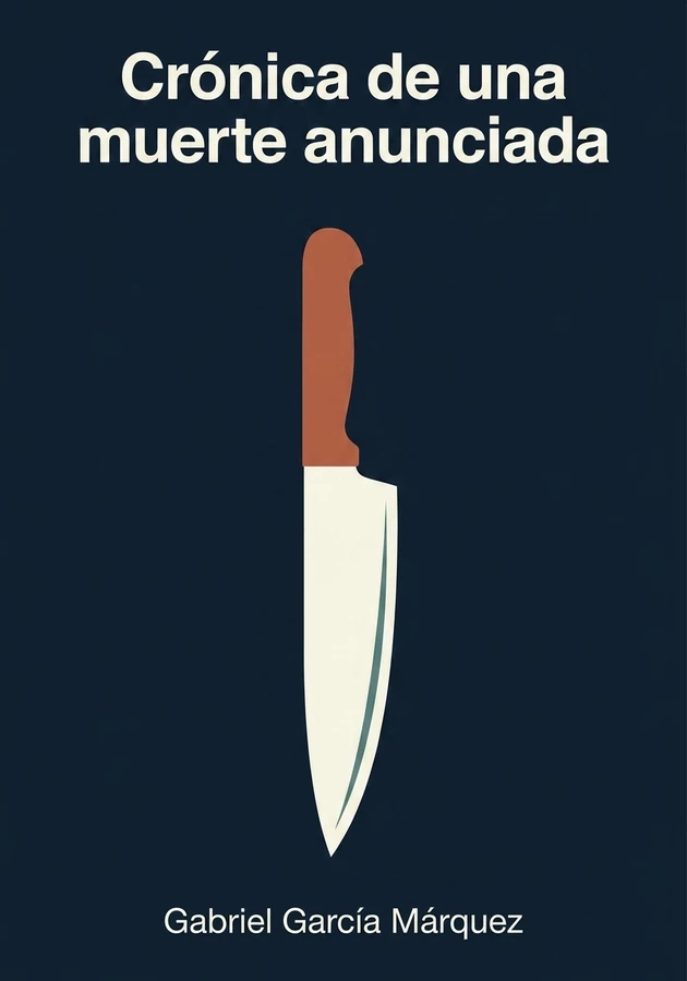 Portada del libro Crónica de una muerte anunciada, de Gabriel García Márquez — resumen crítico y reseña en 12min