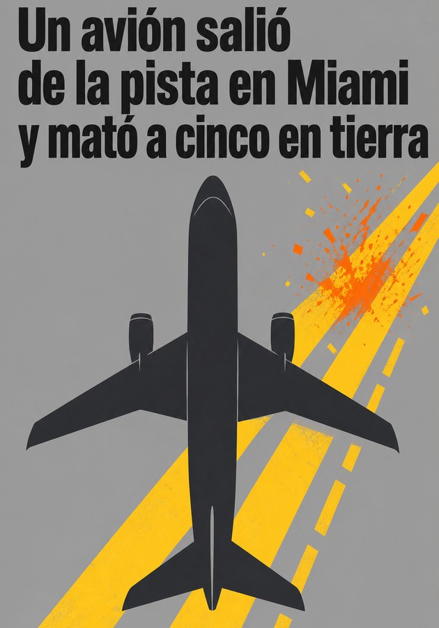 Portada del libro Un avión salió de la pista en Miami y mató a cinco en tierra, de 12min Originals — resumen crítico y reseña en 12min