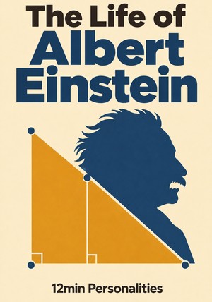 Book cover of The Life of Albert Einstein by 12min Personalities — critical summary review on 12min