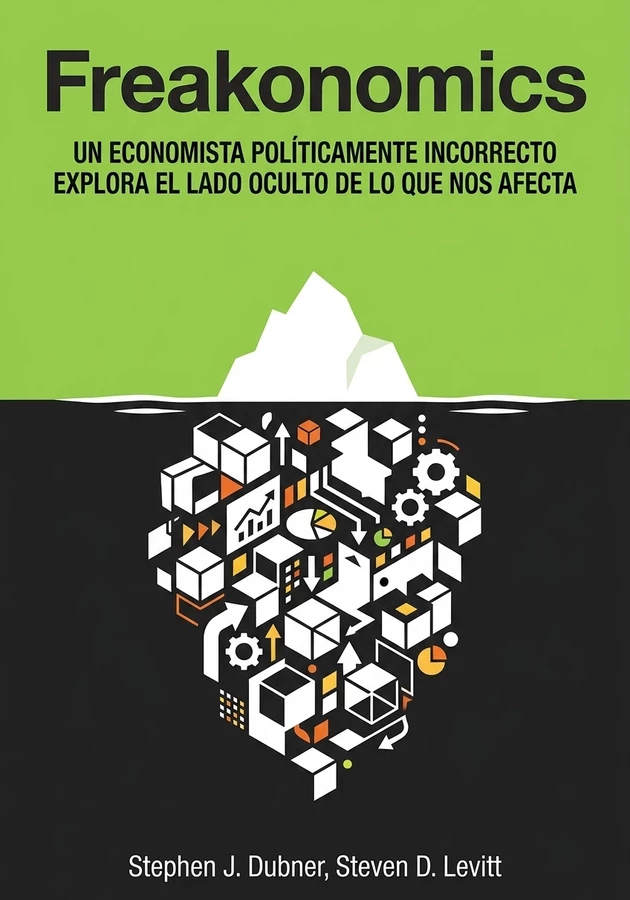 Portada del libro Freakonomics, de Stephen J. Dubner & Steven D. Levitt — resumen crítico y reseña en 12min