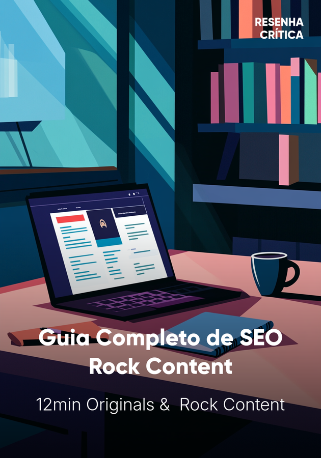 Capa do livro Guia Completo de SEO Rock Content, de 12min Originals — resumo e resenha crítica no 12min