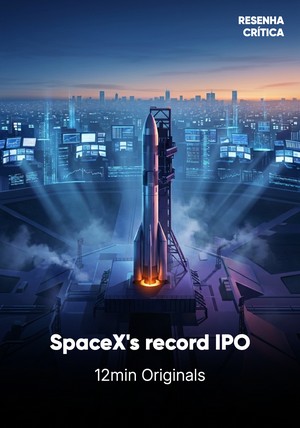 Book cover of SpaceX's record IPO and the math that doesn't add up by 12min Originals — critical summary review on 12min