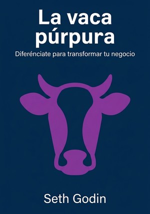 Portada del libro La vaca púrpura, de Seth Godin — resumen crítico y reseña en 12min