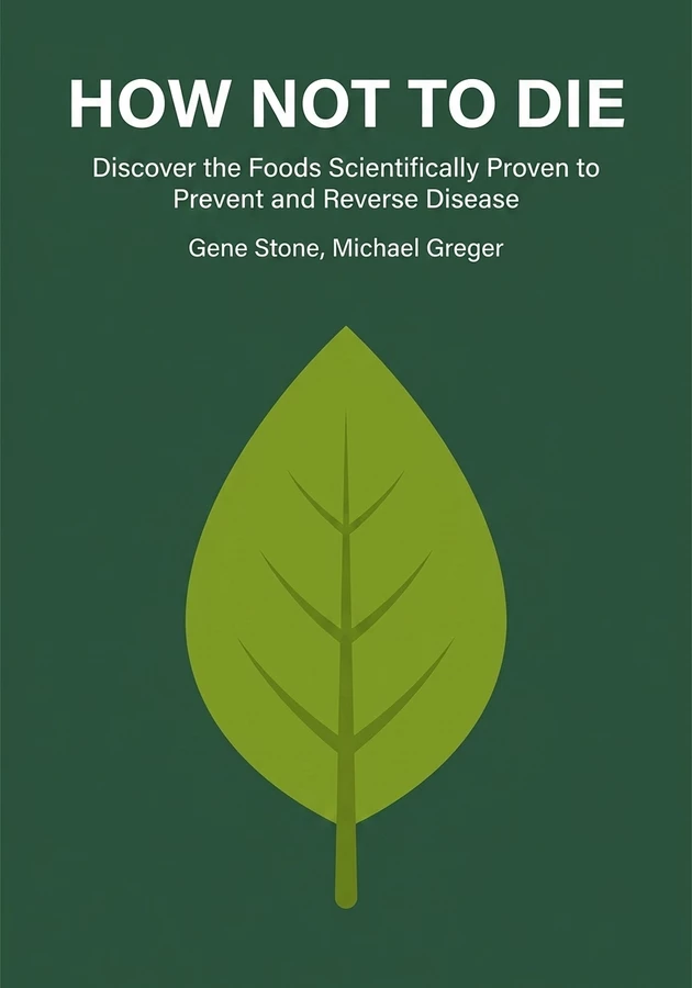 Book cover of How Not to Die by Gene Stone & Michael Greger — critical summary review on 12min