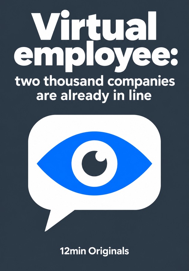 Book cover of Virtual employee: two thousand companies are already in line by 12min Originals — critical summary review on 12min