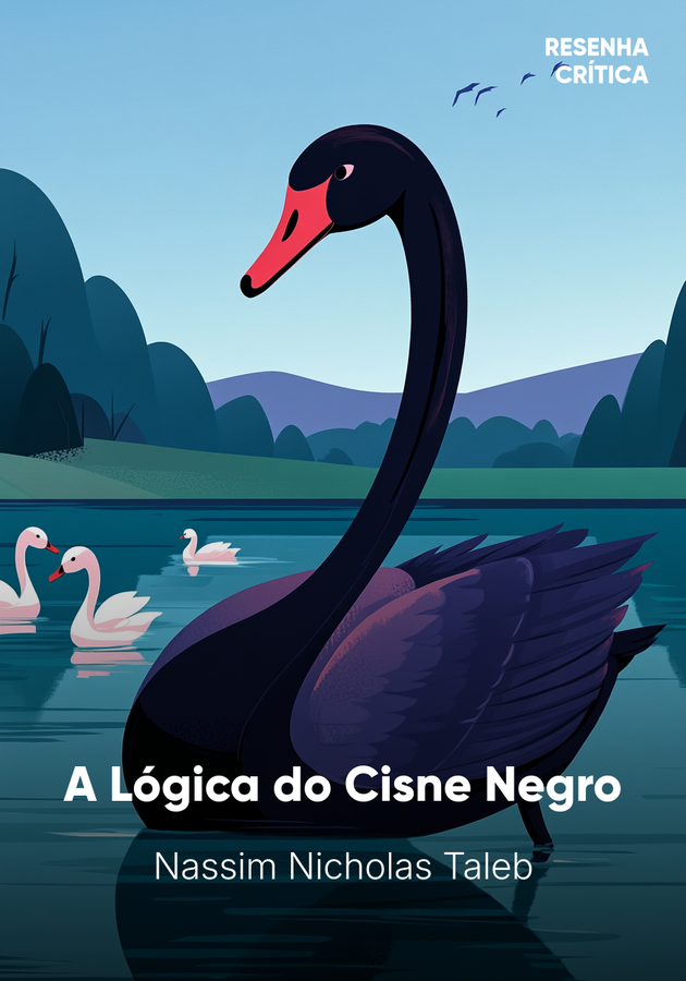 Capa do livro A Lógica do Cisne Negro, de Nassim Nicholas Taleb — resumo e resenha crítica no 12min