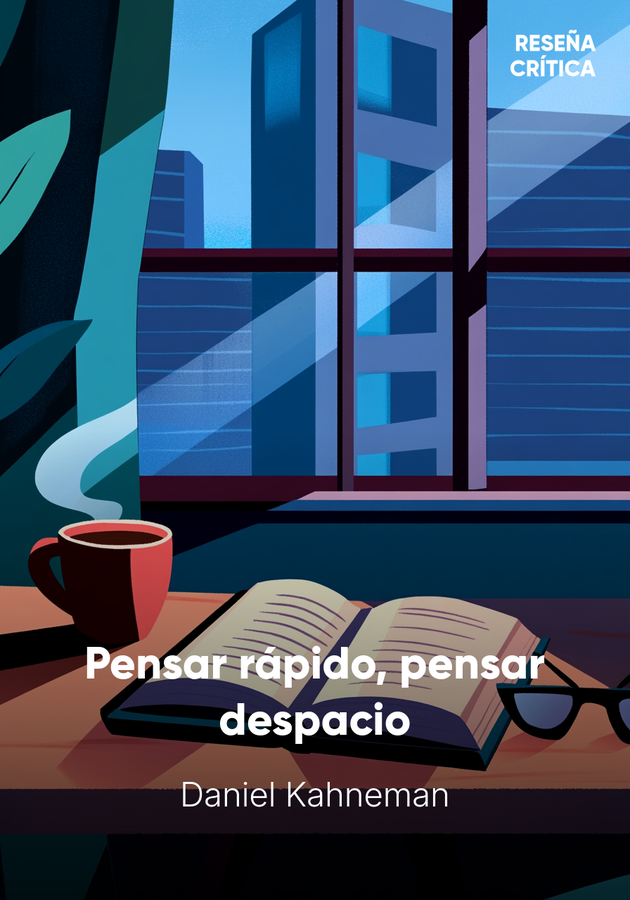 Portada del libro Pensar rápido, pensar despacio, de Daniel Kahneman — resumen crítico y reseña en 12min