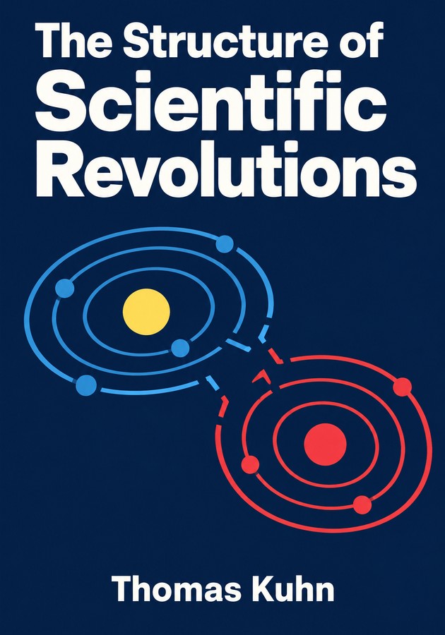 Book cover of The Structure of Scientific Revolutions by Thomas Kuhn — critical summary review on 12min
