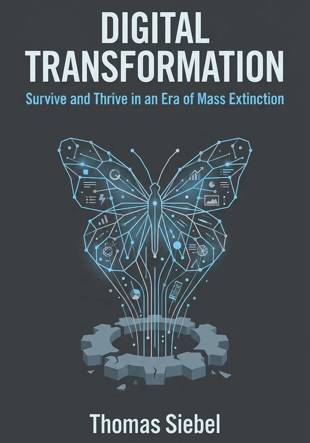 Book cover of Digital Transformation by Thomas Siebel — critical summary review on 12min