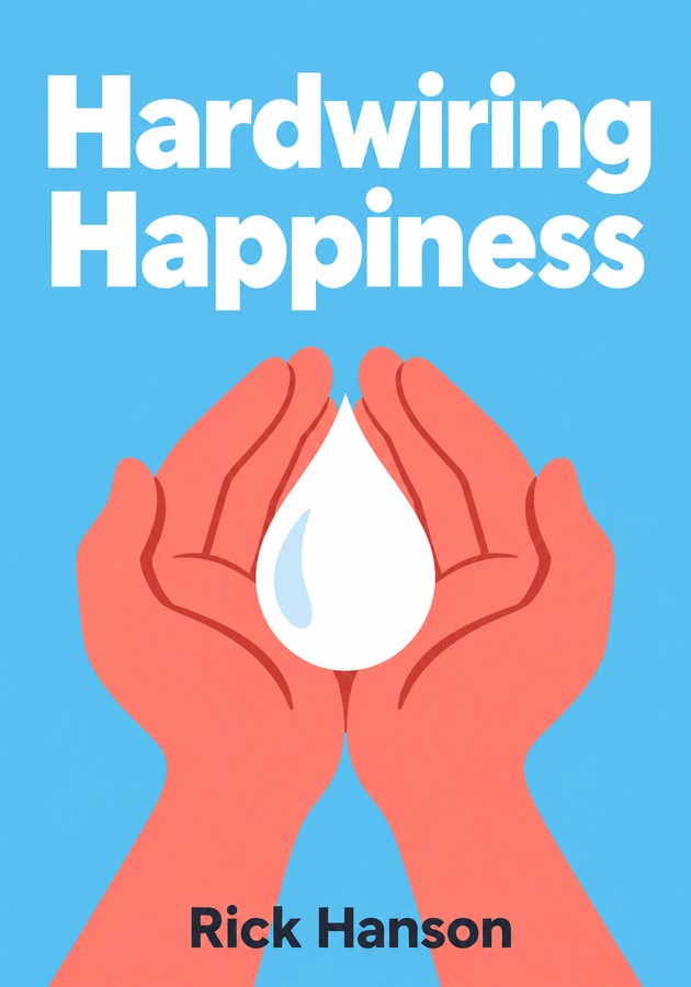 Book cover of Hardwiring Happiness by Rick Hanson — critical summary review on 12min