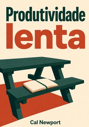 Capa do livro Produtividade lenta, de Cal Newport — resumo e resenha crítica no 12min