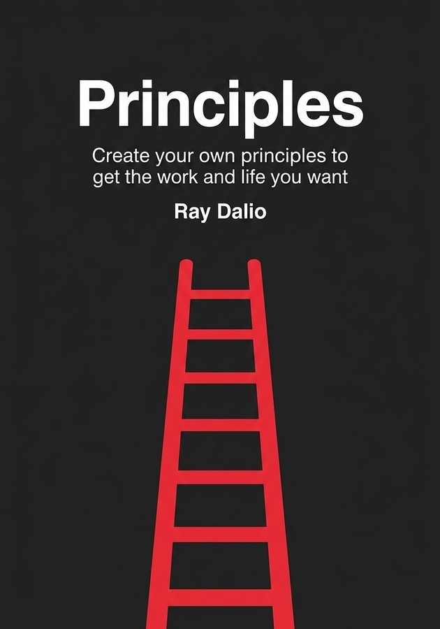 Book cover of Principles by Ray Dalio — critical summary review on 12min