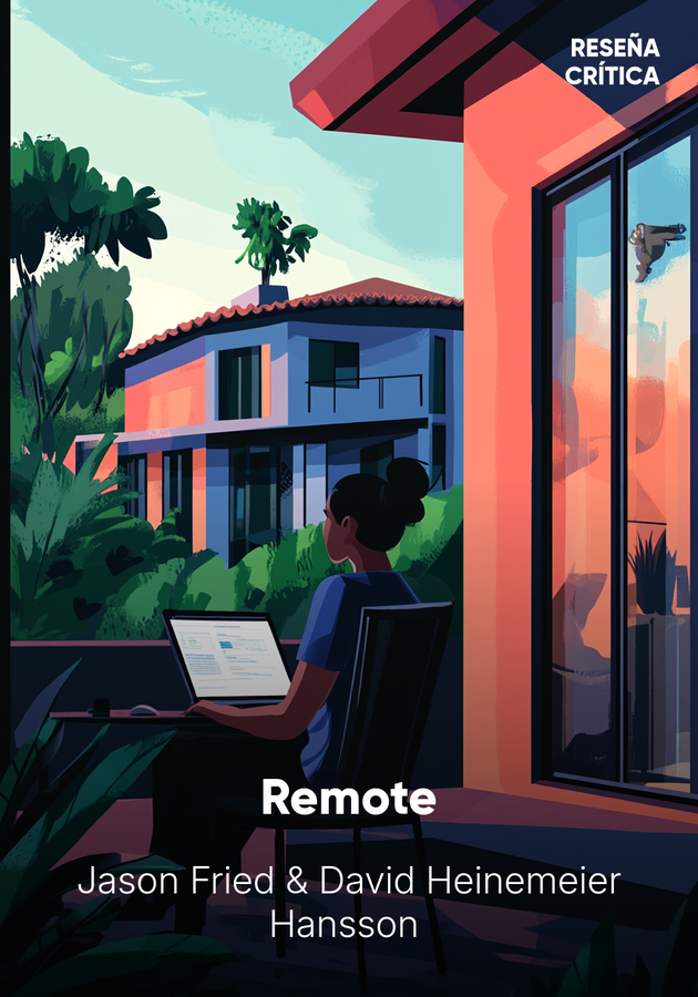 Portada del libro Remote, de Jason Fried & David Heinemeier Hansson — resumen crítico y reseña en 12min