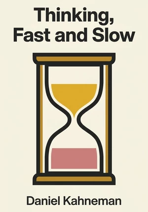 Book cover of Thinking, Fast and Slow  by Daniel Kahneman — critical summary review on 12min