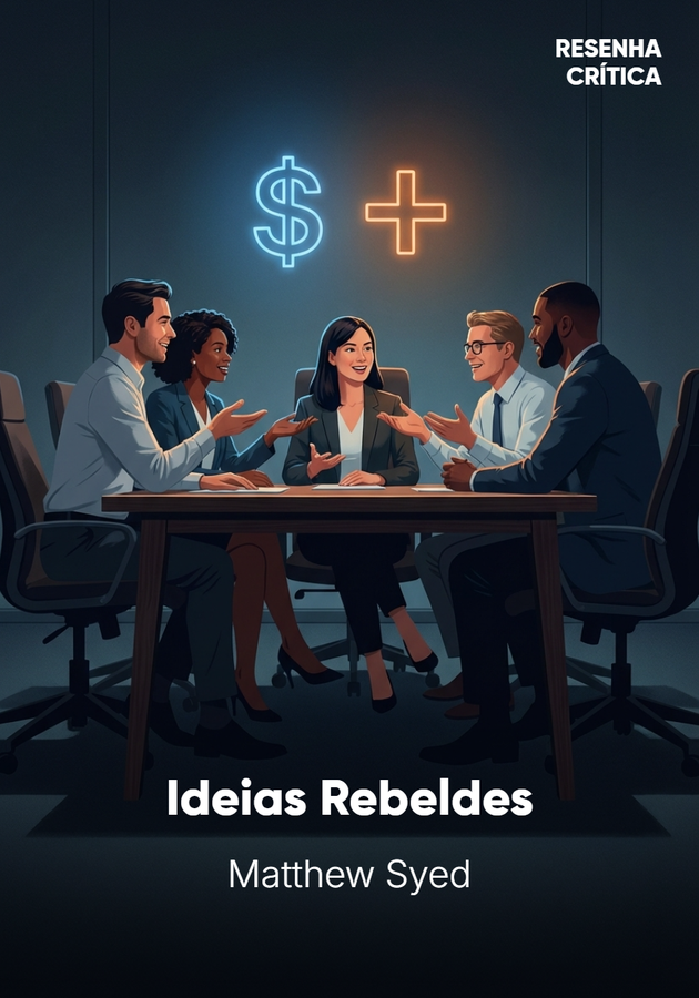 Capa do livro Ideias Rebeldes: O Poder do Pensamento Diverso, de Matthew Syed — resumo e resenha crítica no 12min
