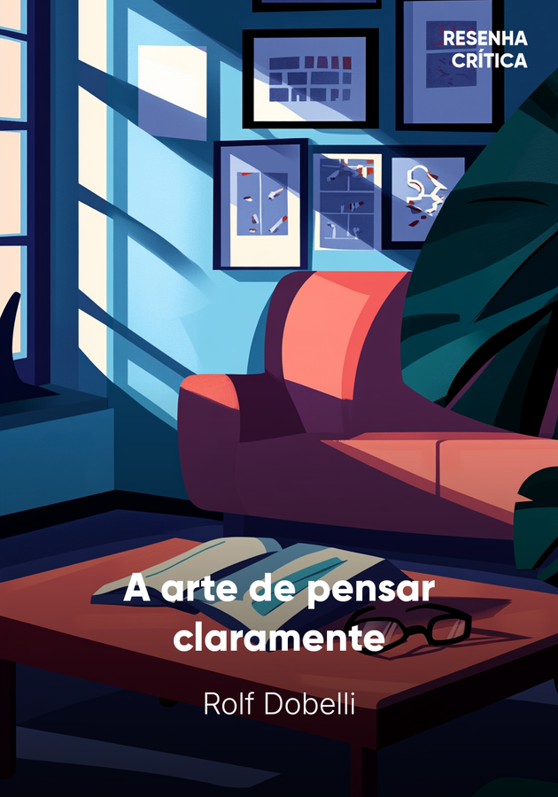 Capa do livro A arte de pensar claramente, de Rolf Dobelli — resumo e resenha crítica no 12min