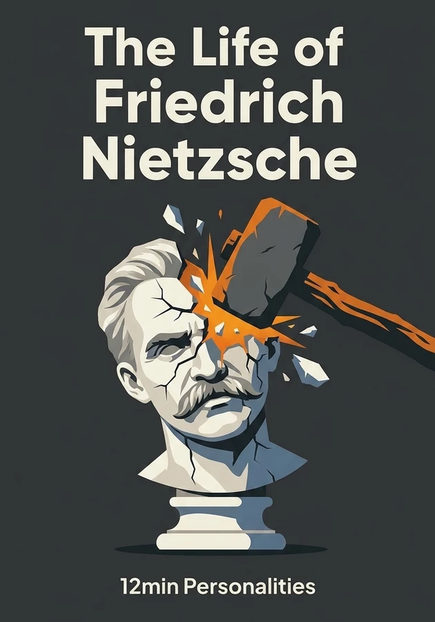 Book cover of The Life of Friedrich Nietzsche by 12min Personalities — critical summary review on 12min