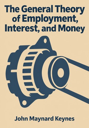 Book cover of The General Theory of Employment, Interest, and Money by John Maynard Keynes — critical summary review on 12min