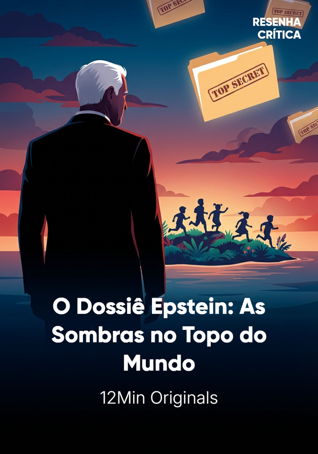 Capa do livro O Dossiê Epstein: As Sombras no Topo do Mundo, de 12min Originals — resumo e resenha crítica no 12min