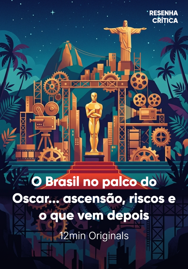 Capa do livro O Brasil no palco do Oscar... ascensão, riscos e o que vem depois, de 12min Originals — resumo e resenha crítica no 12min