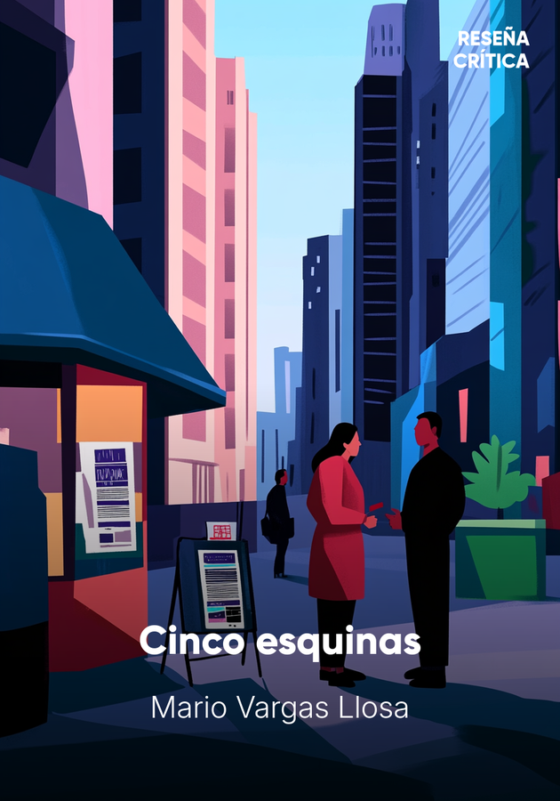 Portada del libro Cinco esquinas, de Mario Vargas Llosa — resumen crítico y reseña en 12min