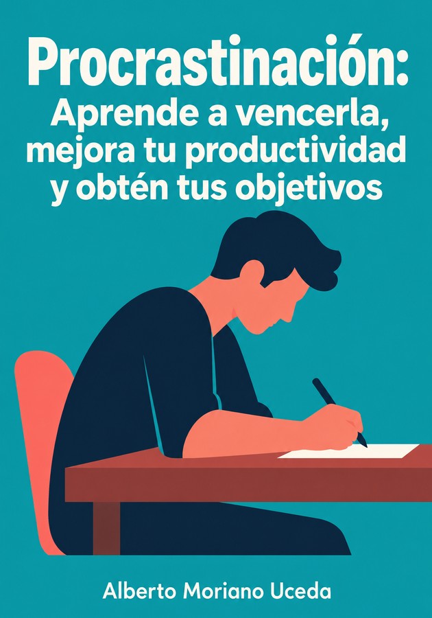 Portada del libro Procrastinación: Aprende a vencerla, mejora tu productividad y obtén tus objetivos, de Alberto Moriano Uceda — resumen crítico y reseña en 12min