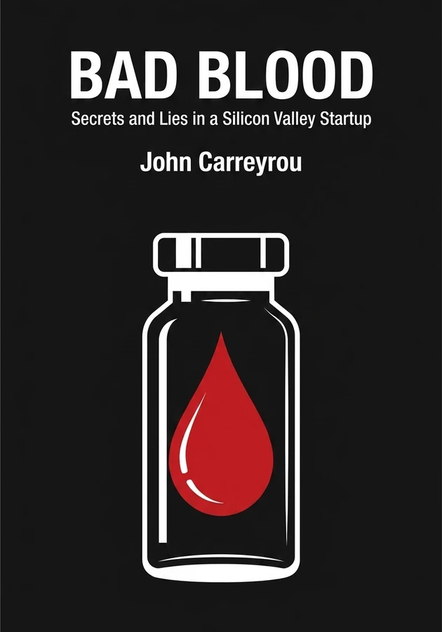 Book cover of  Bad Blood by John Carreyrou — critical summary review on 12min