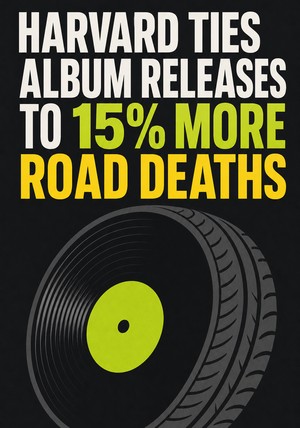 Book cover of Harvard ties album releases to 15% more road deaths by 12min Originals — critical summary review on 12min