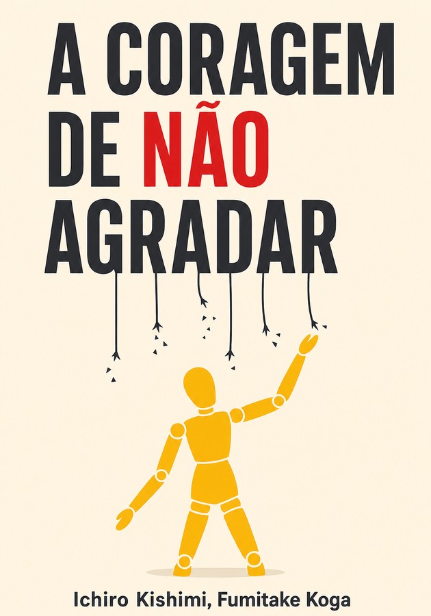 Capa do livro A Coragem de Não Agradar, de  Ichiro Kishimi — resumo e resenha crítica no 12min