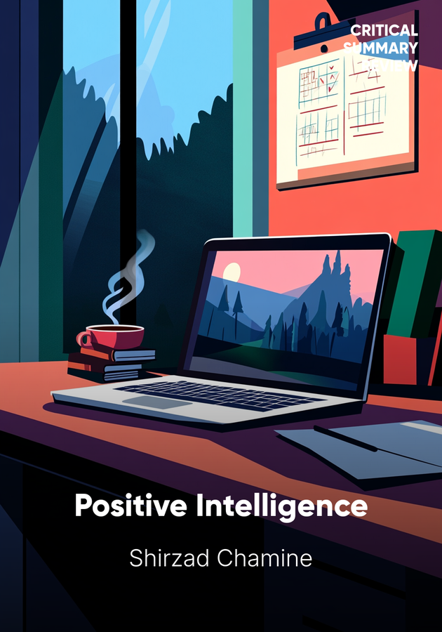 Book cover of Positive Intelligence by Shirzad Chamine — critical summary review on 12min