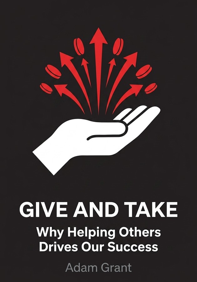 Book cover of Give and Take by Adam Grant — critical summary review on 12min