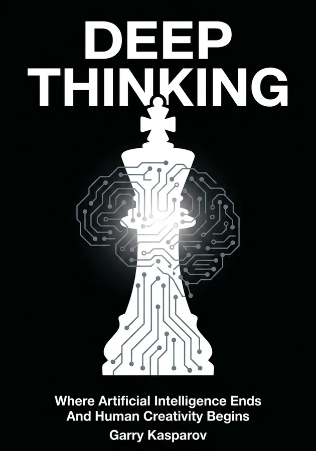 Book cover of Deep Thinking by Garry Kasparov — critical summary review on 12min