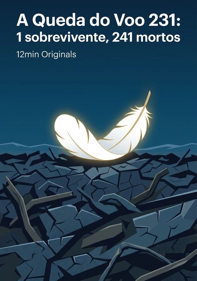 Capa do livro A Queda do Voo 231: 1 sobrevivente, 241 mortos, de 12min Originals — resumo e resenha crítica no 12min