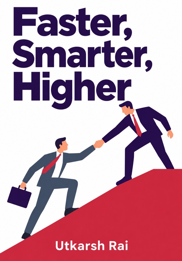 Book cover of Faster, Smarter, Higher by Utkarsh Rai — critical summary review on 12min